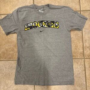 Nike Gray T-Shirt with Shockers Graphic